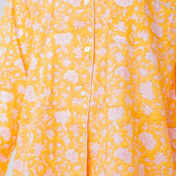 Long Sleeve Pyjama Set - Turmeric