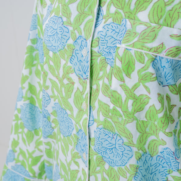 Long Sleeve Pyjama Set - Hydrangea