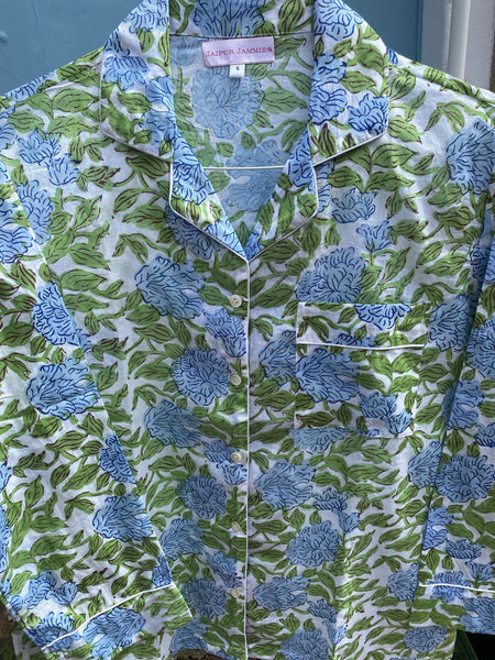 Long Sleeve Pyjama Set - Hydrangea