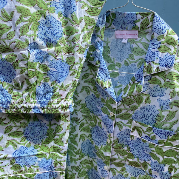 Long Sleeve Pyjama Set - Hydrangea